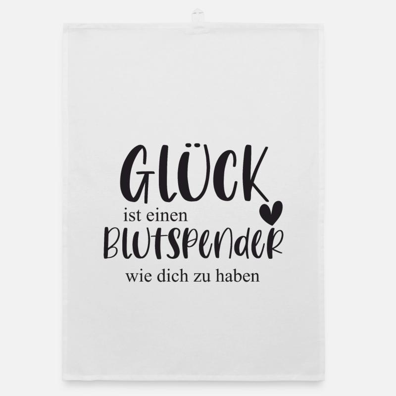 Blutspender Blutspende Ehrenamt Held Geschenk Organic Geschirrtuch