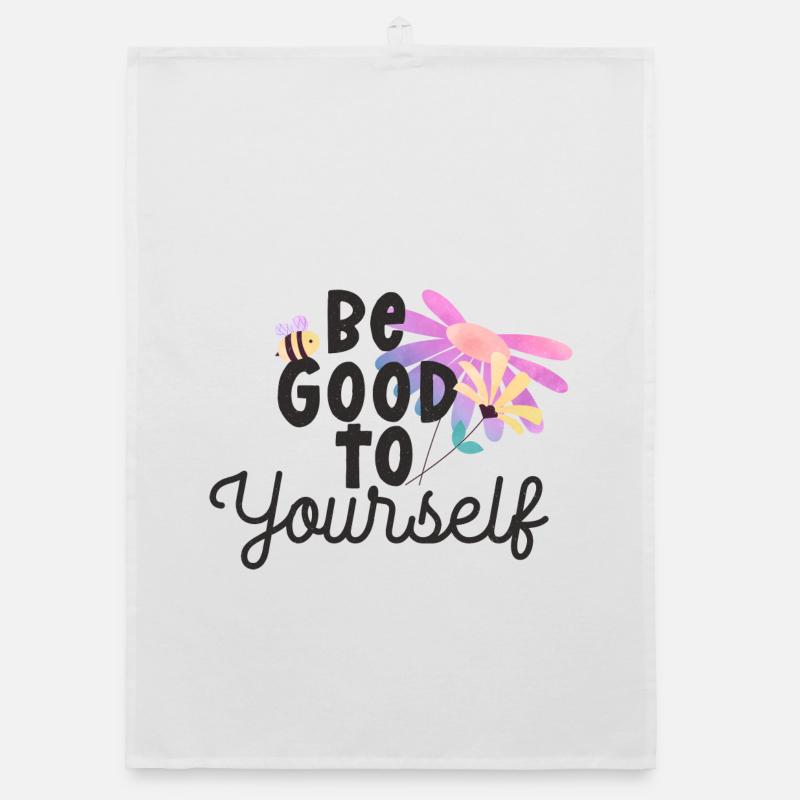 Sei gut zu dir selbst Organic Geschirrtuch