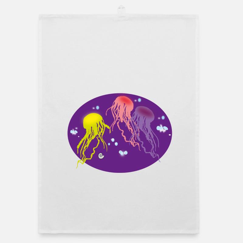 Méduse multicolore Torchon bio