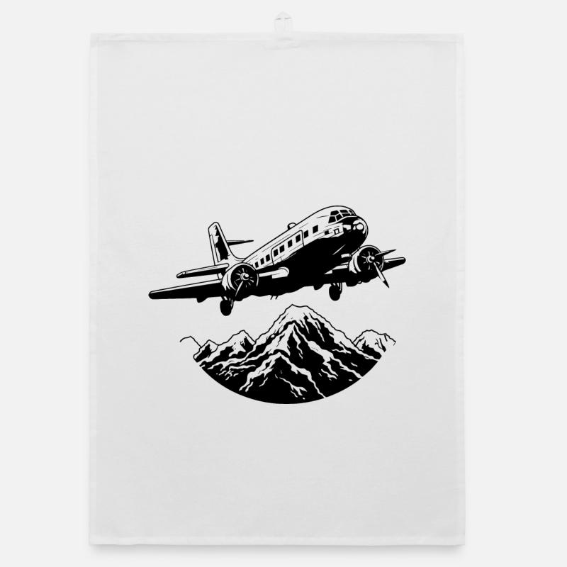 Airplane Graphics Organic dish towel