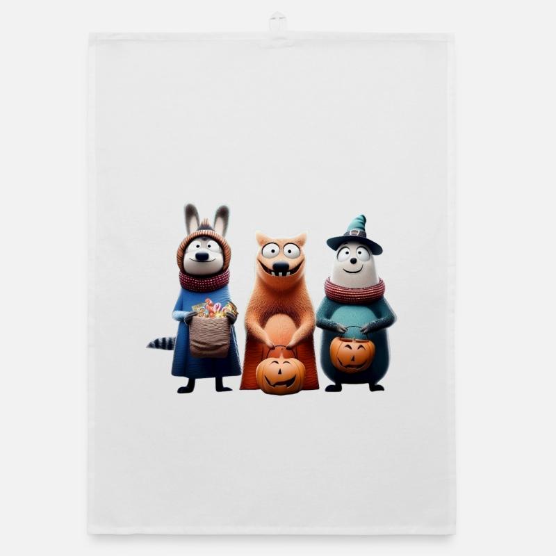 Halloween Squad – Süßes oder Saures Wooligans Organic Geschirrtuch