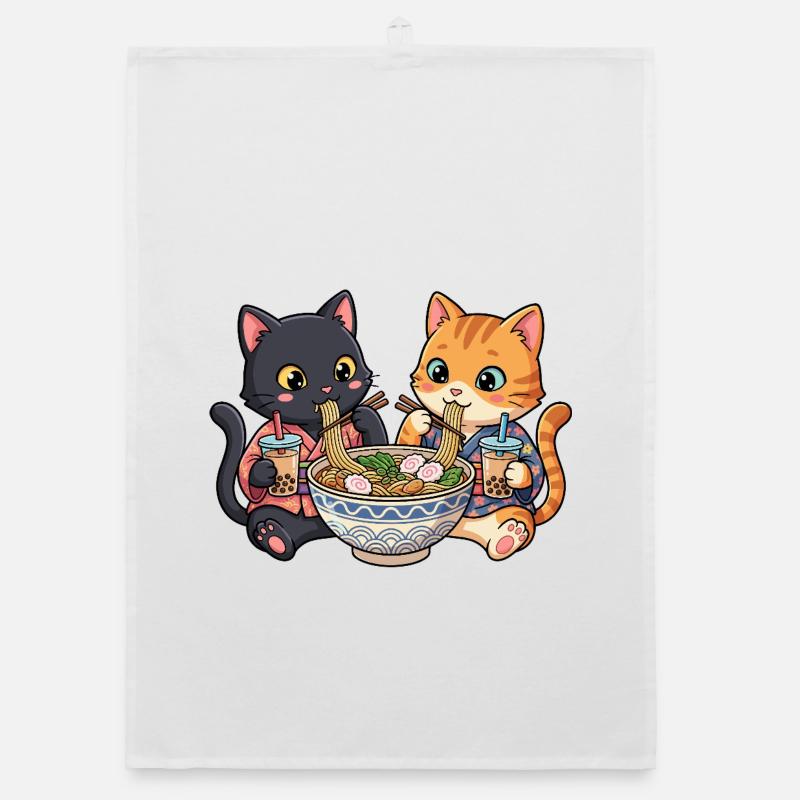 Bubble Tea Ramen pour chats Torchon bio