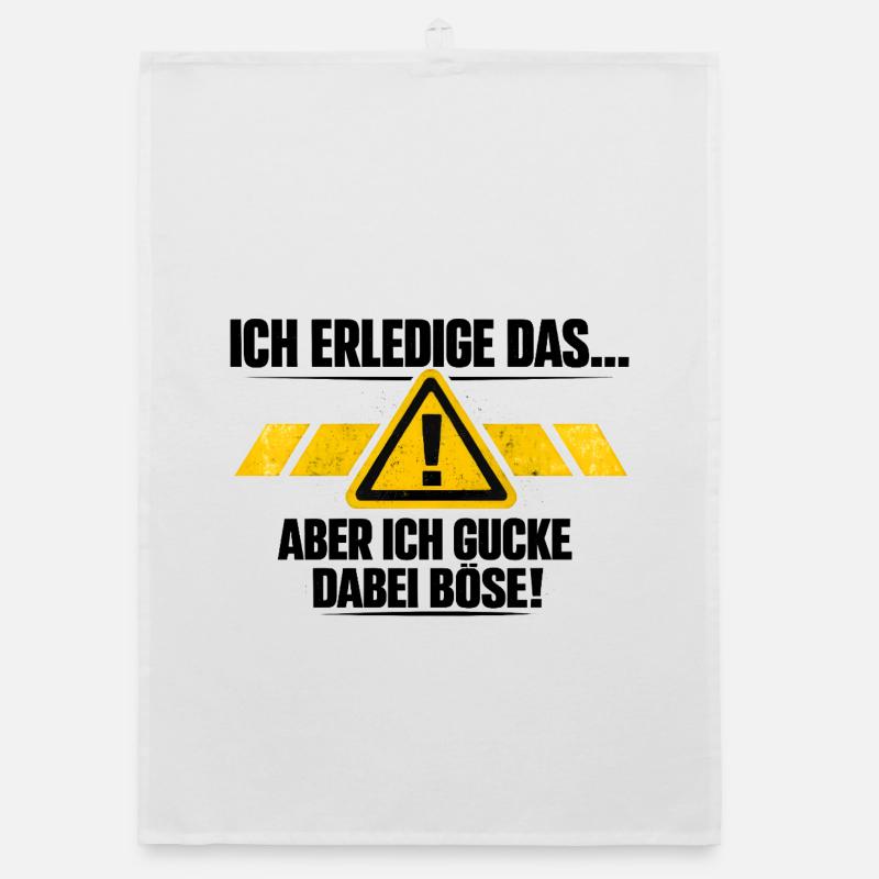 Ich mach das aber ich gucke dabei böse Organic Geschirrtuch