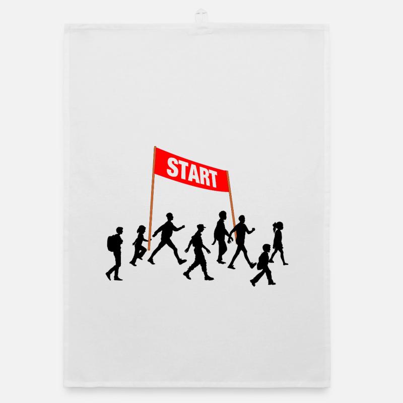 Walking Start Team Organic Geschirrtuch