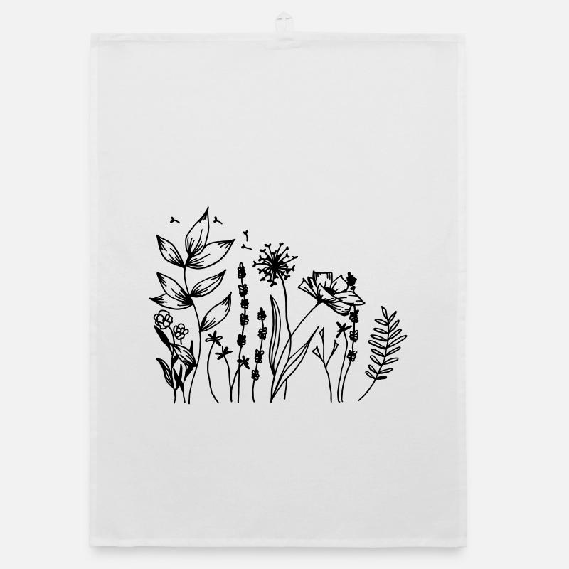 Wildblumen Organic Geschirrtuch