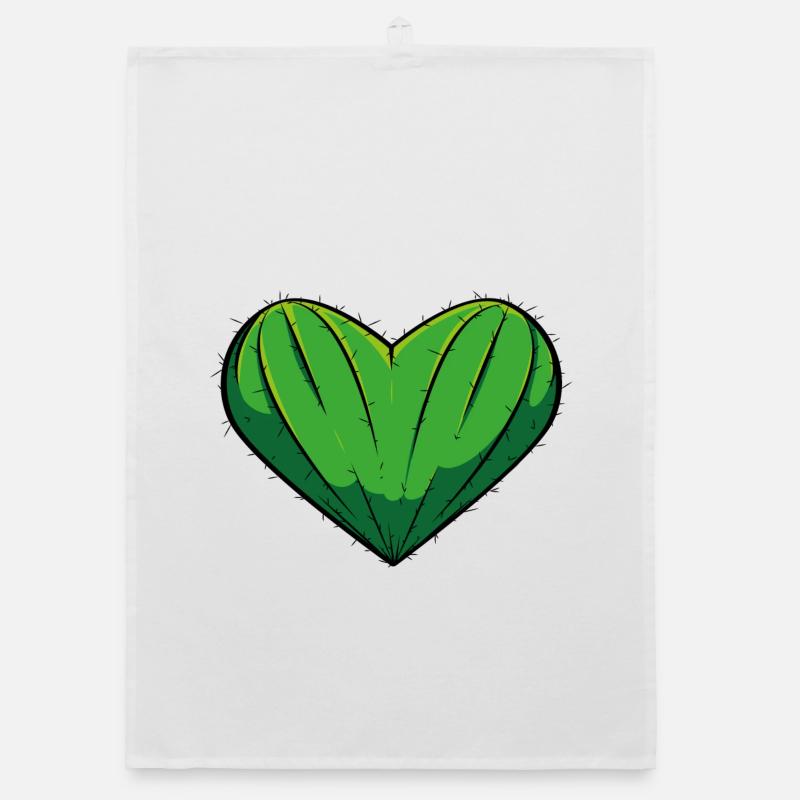 Heart Cactus Organic dish towel