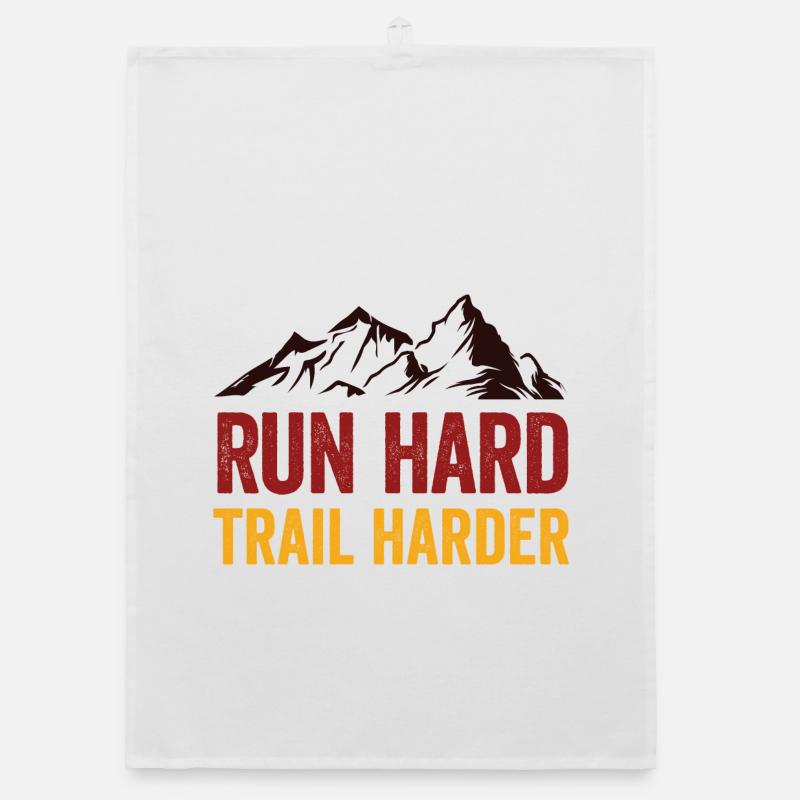 Run Hard. Trail Harder. Organic dish towel