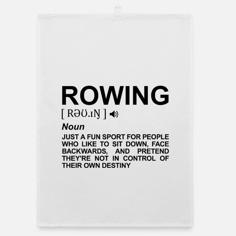 Rowing Meaning Organic dish towel