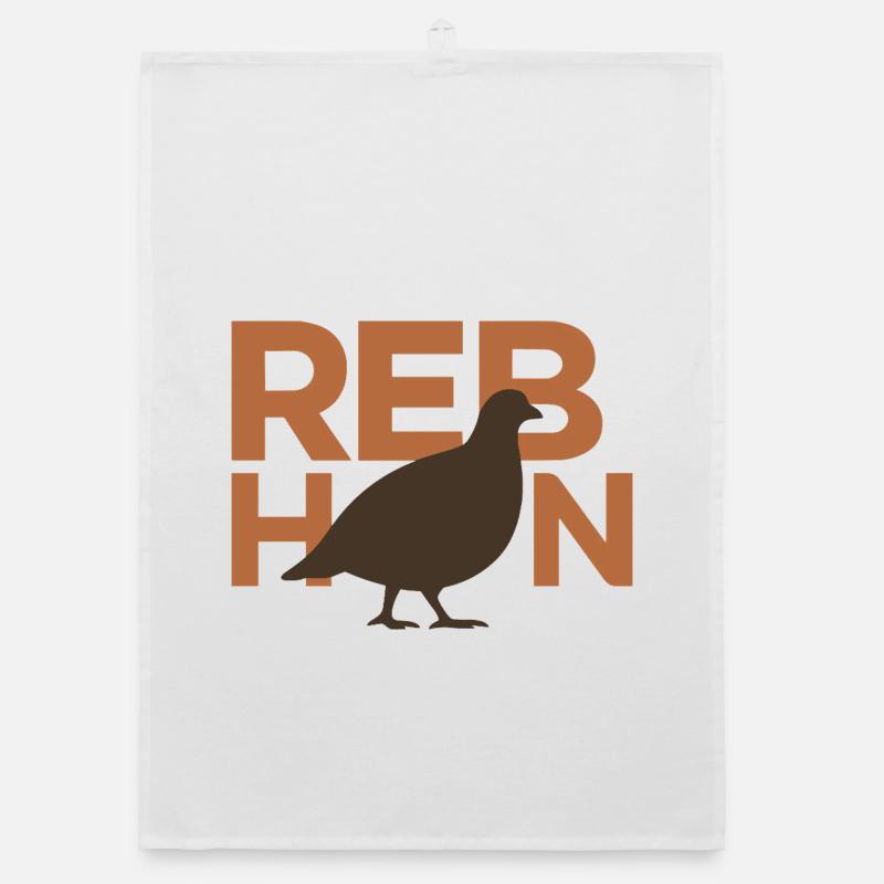 Silhouette de perdrix – Oiseau de l’année 2026 Torchon bio