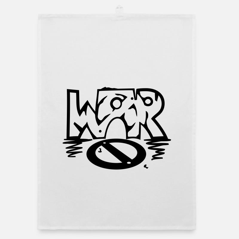 WAR / (No) war Organic dish towel