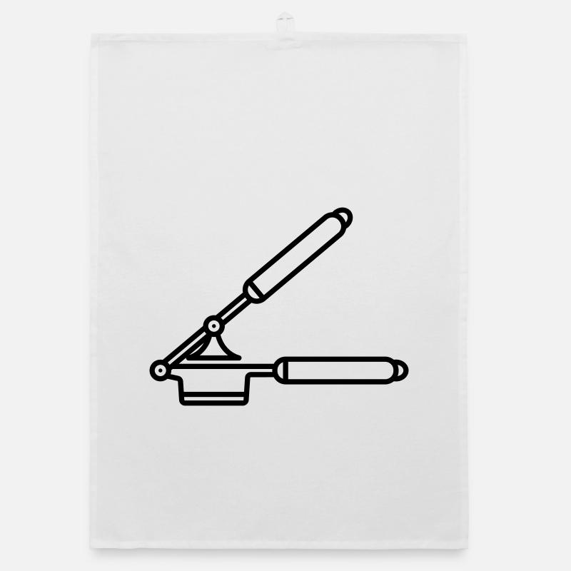 Garlic press or spaetzle press Organic dish towel