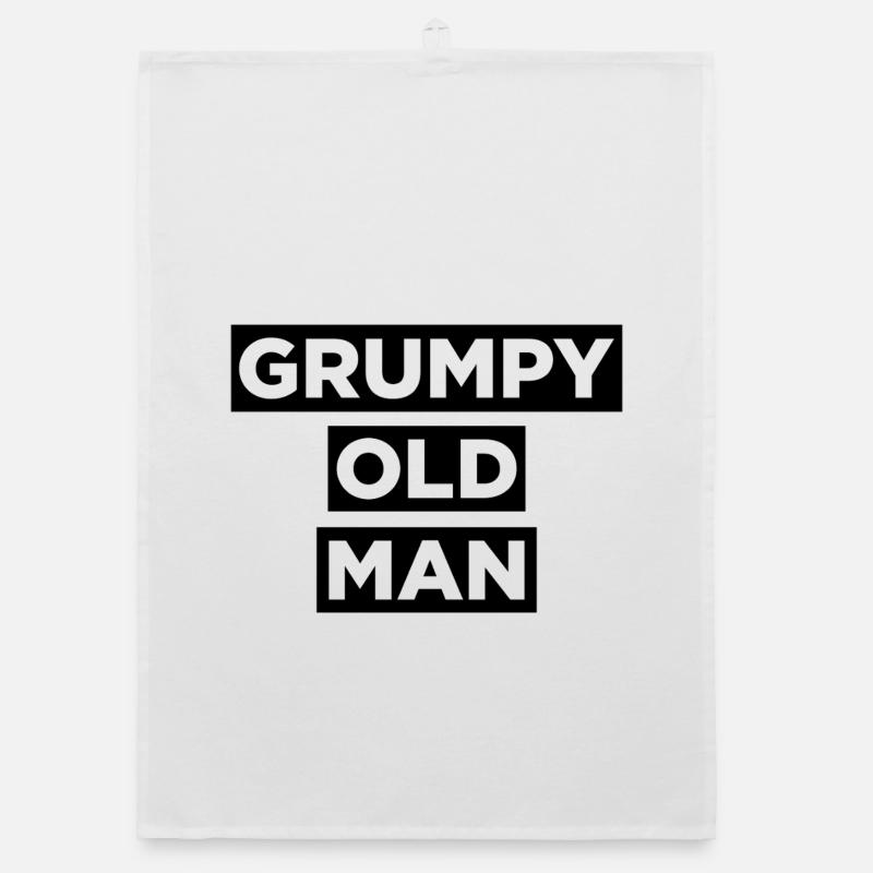 Grumpy Old Man Organic dish towel