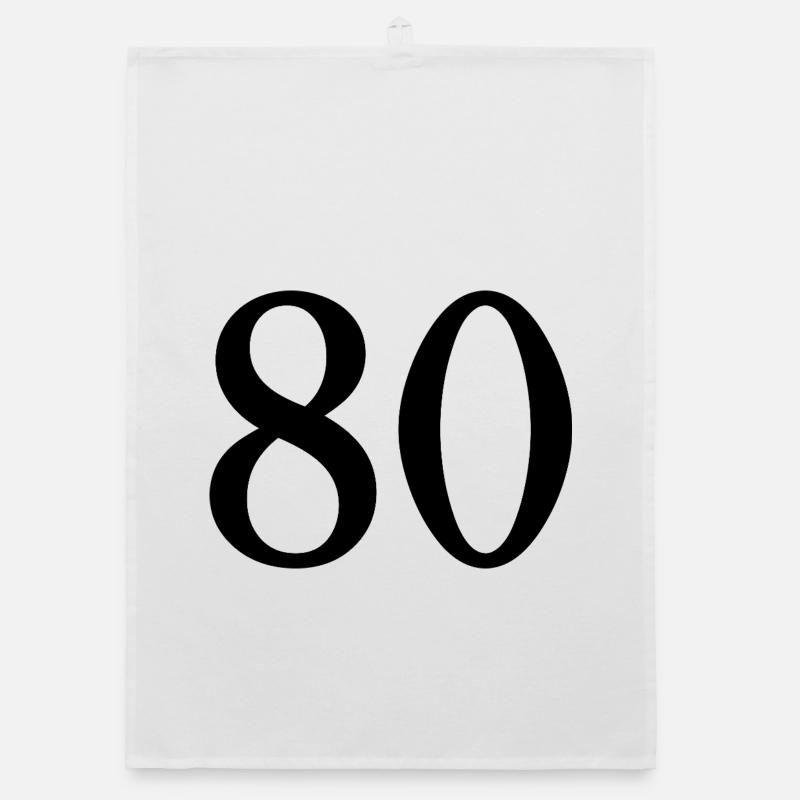 80. 80 YEARS. 80th ANNIVERSARY. 80 YEARS ANNIVERSARY. Organic dish towel
