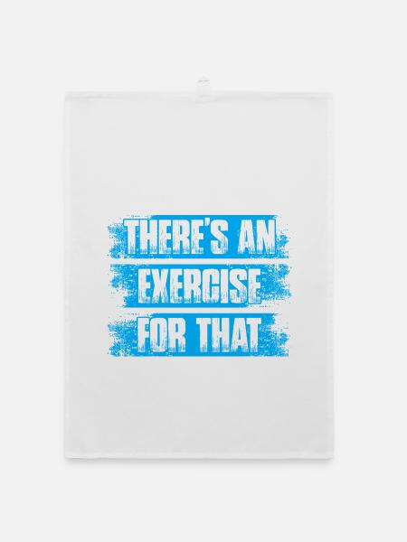 An exercise for that Physio Physiotherapeut - Organic Geschirrtuch - Weiß - Vorne