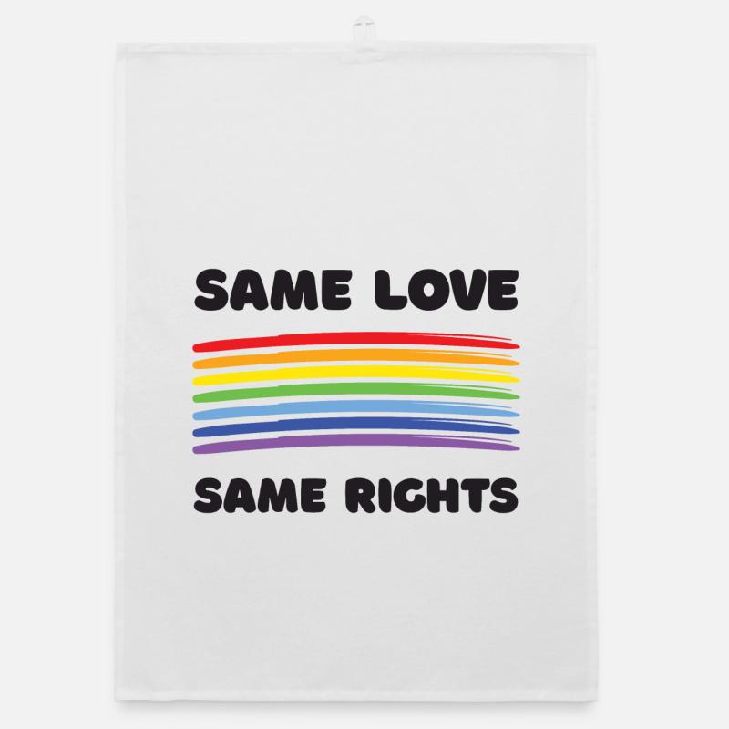 LGBTQ+ Pride Month - Same Love. Same Rights. Organic dish towel