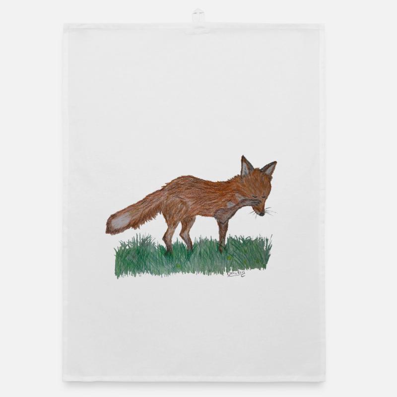 I'm just a fox Organic dish towel