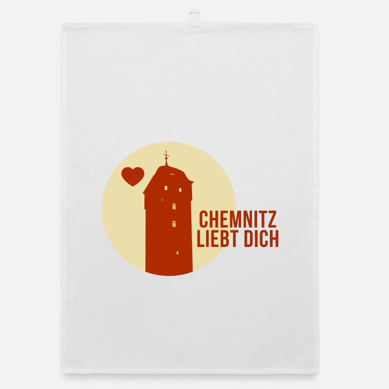 Chemnitz liebt dich Organic Geschirrtuch