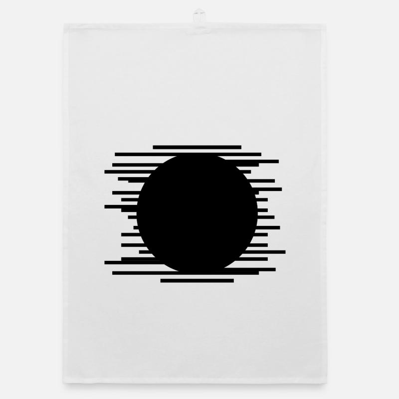 Minimalist Lines pattern design Organic dish towel