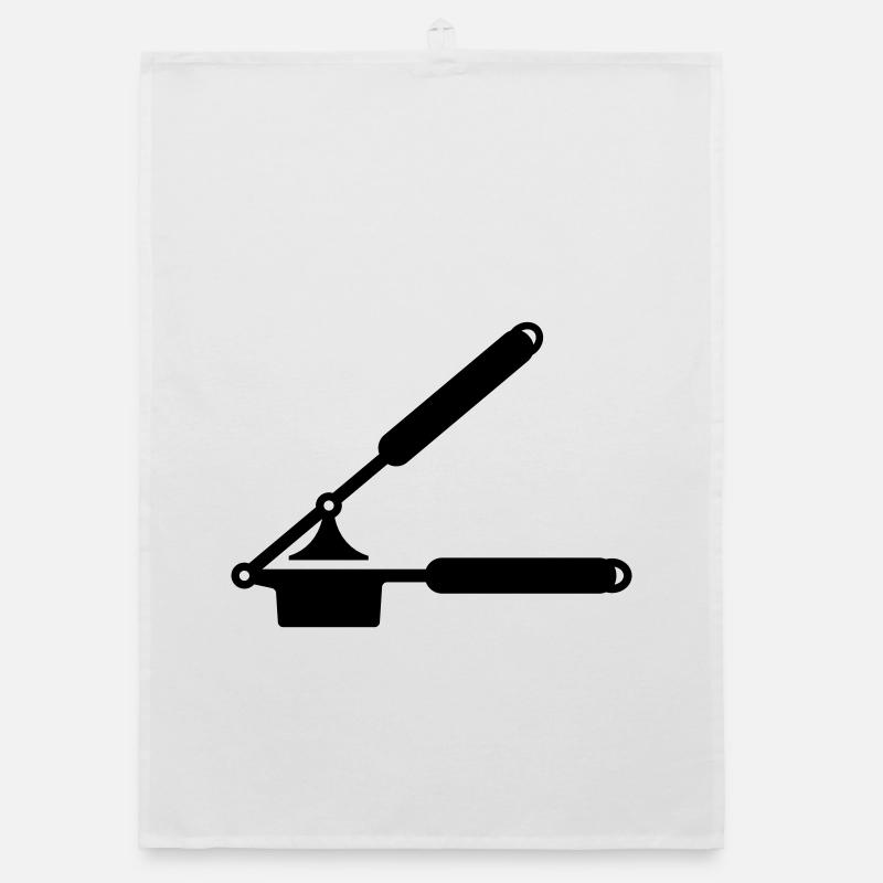 Garlic press or spaetzle press Organic dish towel