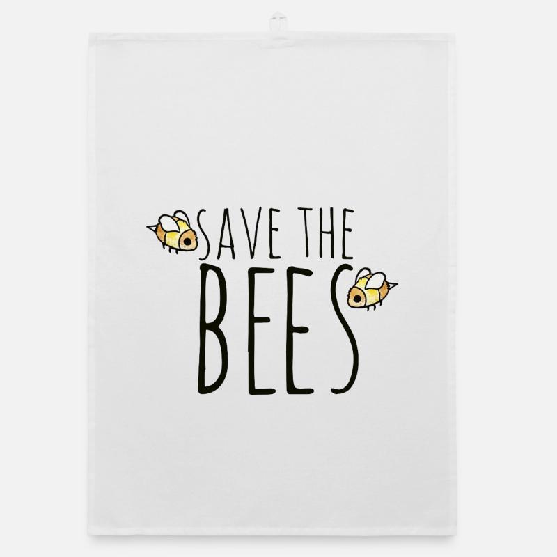 Save the Bees Bee Conservation Organic dish towel