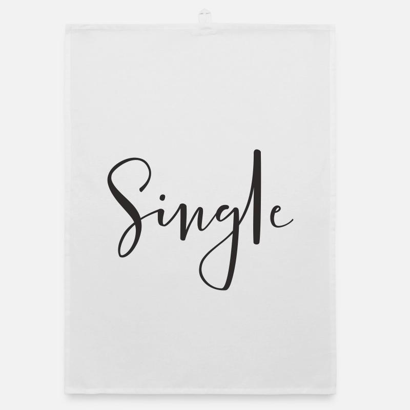 Single – Cool Statement Text Design Organic dish towel