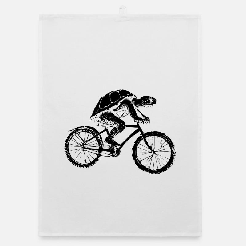 Bicycle Turtle Organic dish towel