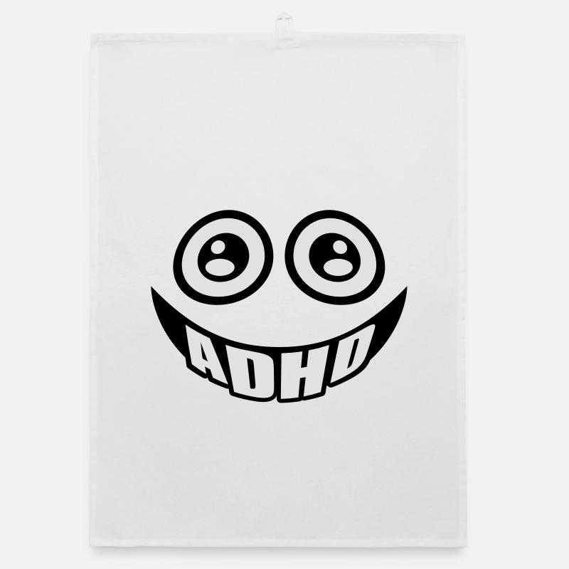ADHD Smiley Organic Geschirrtuch