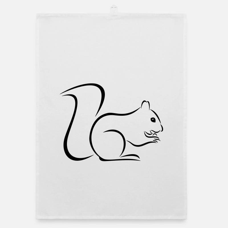 Eichhörnchen Organic Geschirrtuch