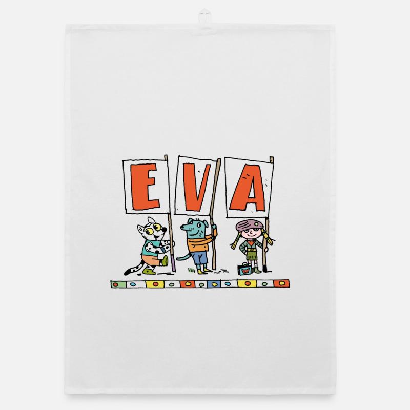 Mädchenname Eva Organic Geschirrtuch
