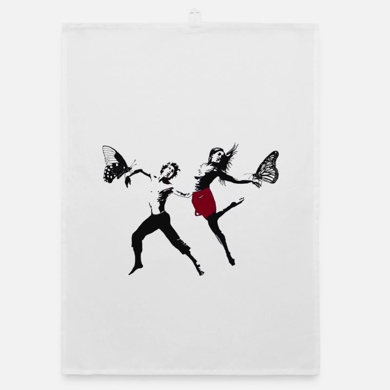 Modern Dance Organic dish towel