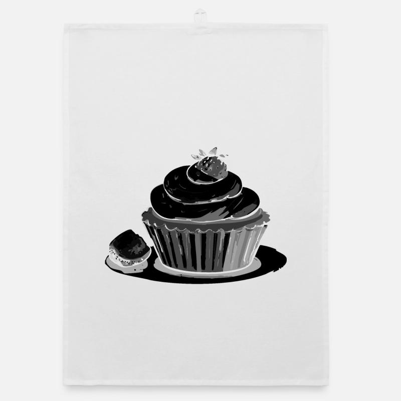 Cupcake Strawberry Organic dish towel