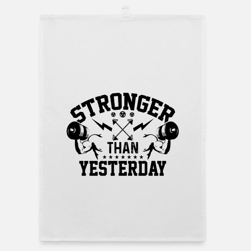 Stronger Than Yesterday Organic dish towel