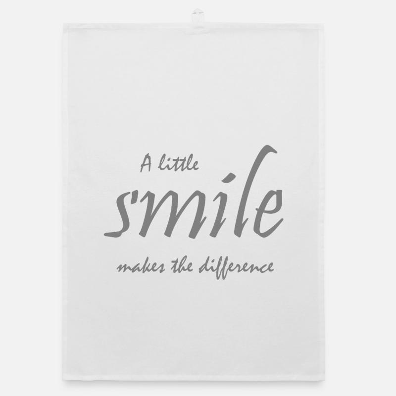 A little smile makes all the difference Organic dish towel