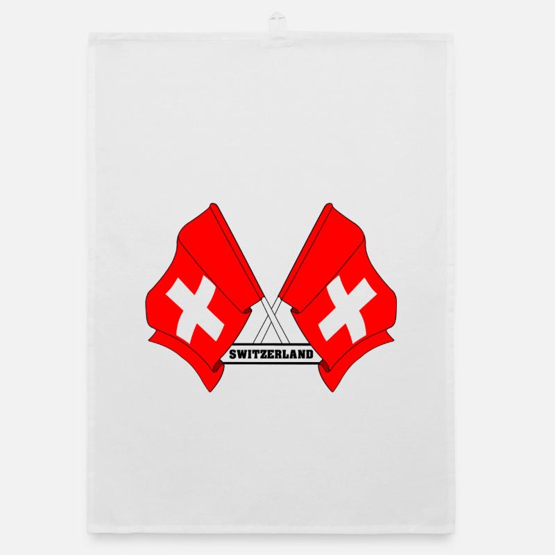 Drapeaux de la Suisse Torchon bio