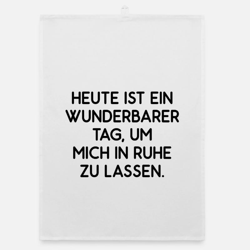 Lass mich in Ruhe – Lustiger Spruch Statement Organic Geschirrtuch