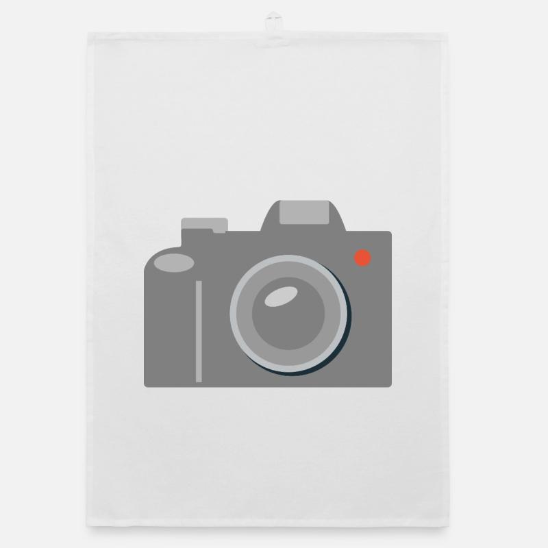 Icône de caméra Gris graphique Torchon bio