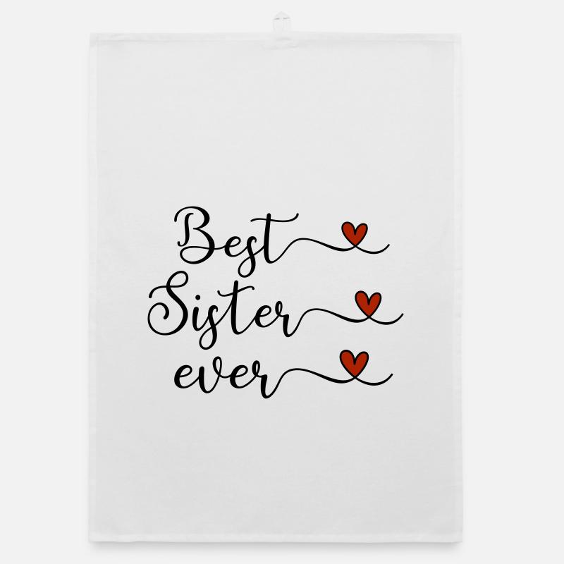 beste Schwester Organic Geschirrtuch