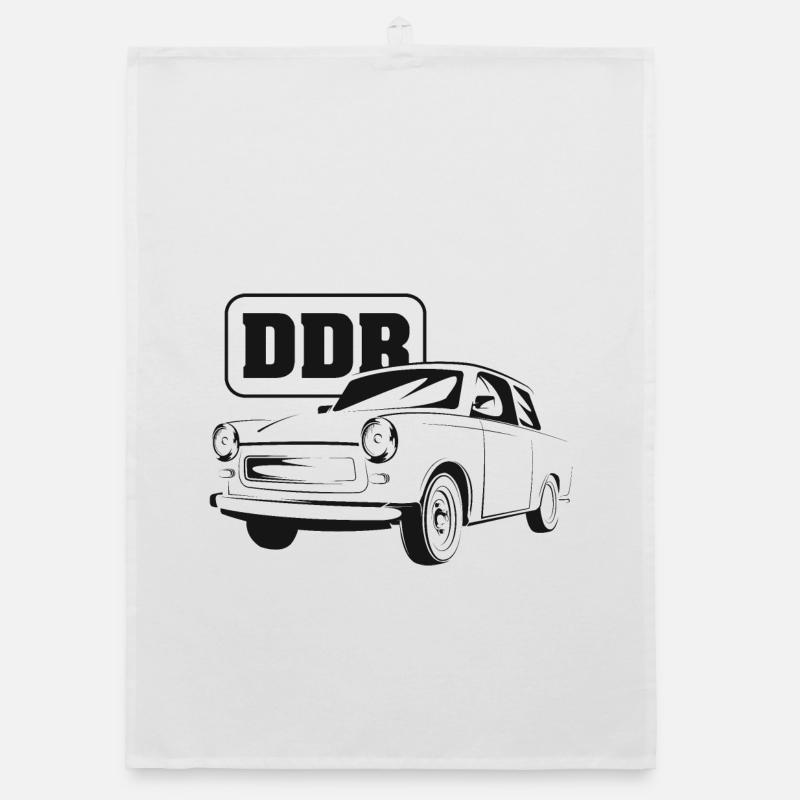  RDA République nostalgie symbole voiture classique Torchon bio