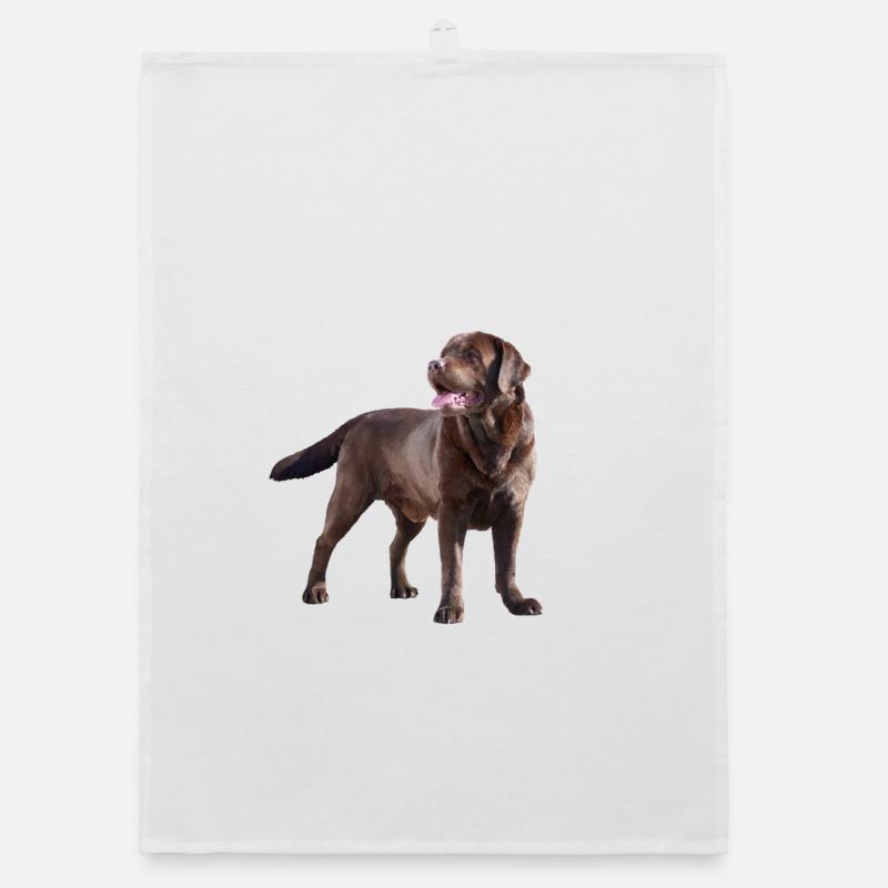 Labrador - Organic Geschirrtuch - Weiß