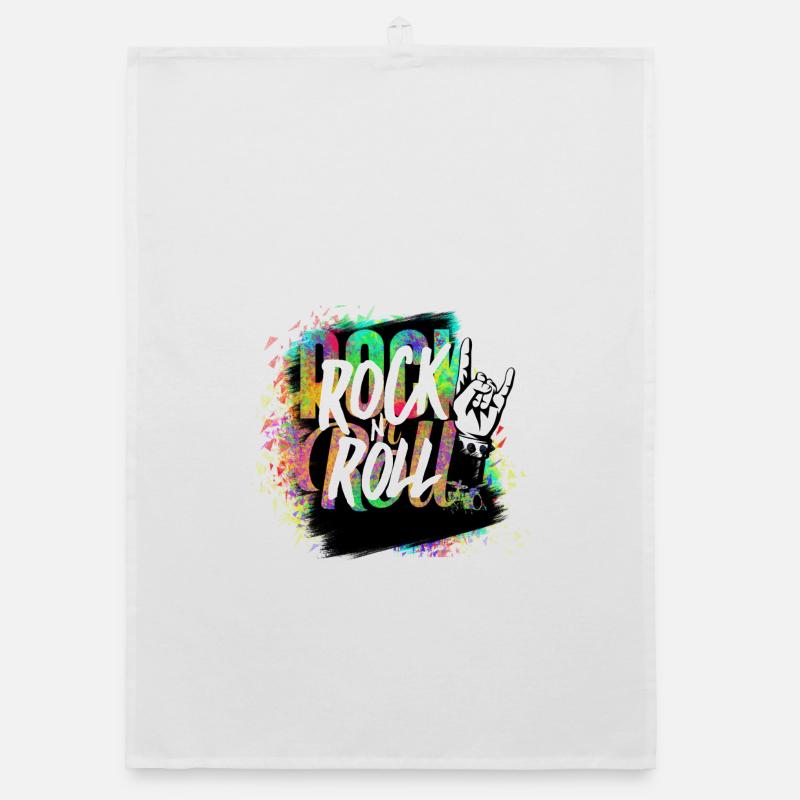Explosion de couleurs Rock n Roll Torchon bio