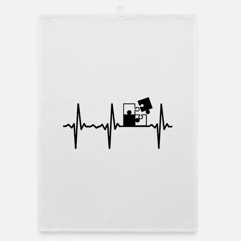 Puzzle Pulse Game Night Game Play Game Pulse Pulse Organic dish towel