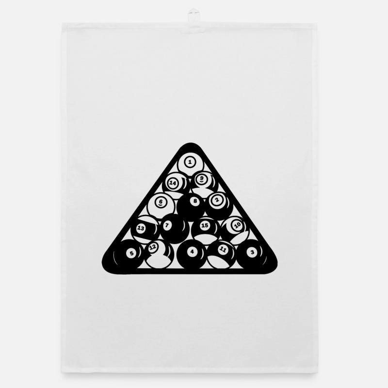Billiard Triangle Organic dish towel