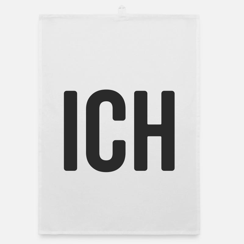 Ich Statement Design Organic Geschirrtuch