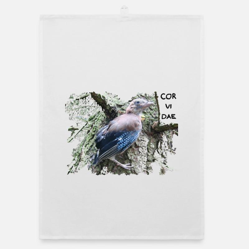 Eichelhäher Corvidae Organic Geschirrtuch
