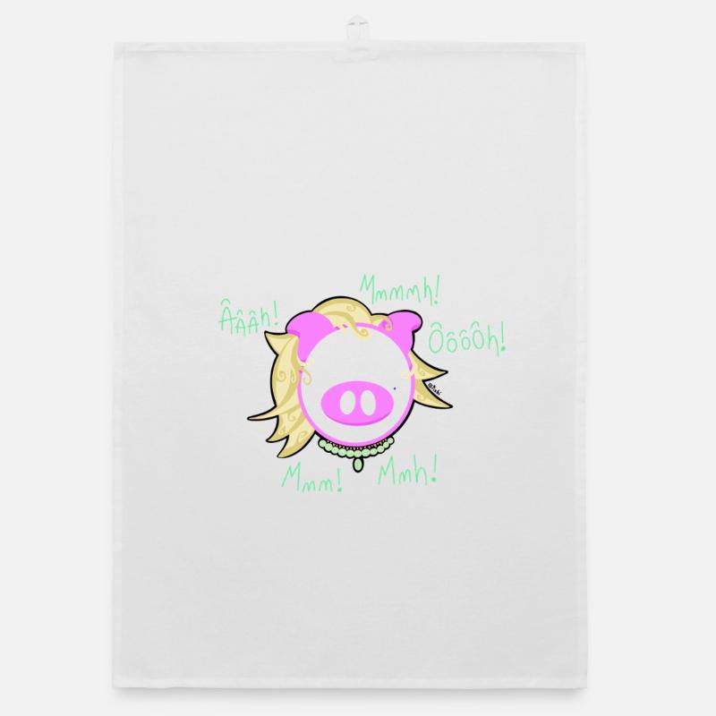 Pig Glam' Explosion Organic Geschirrtuch