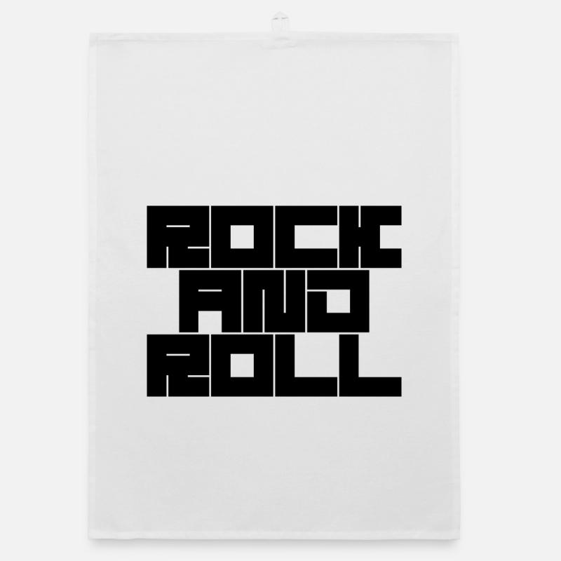 Conception de typographie rock and roll Torchon bio