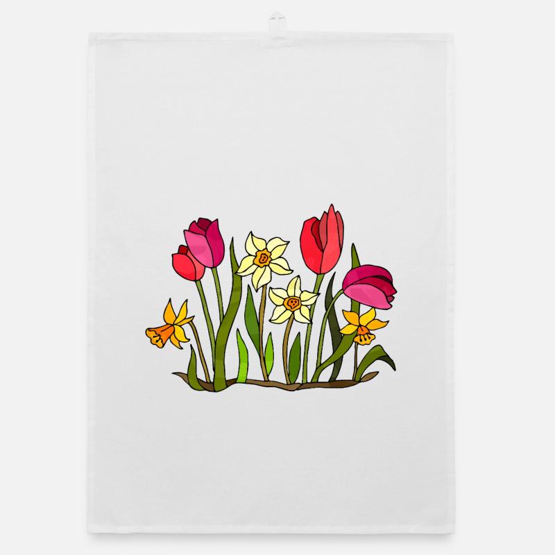 Blumen Organic Geschirrtuch