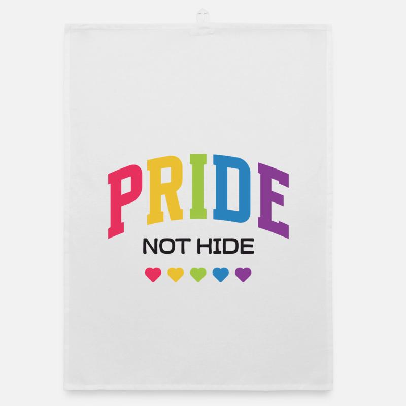 LGBTQ-Pride-Monat – Pride, nicht verstecken. Organic Geschirrtuch