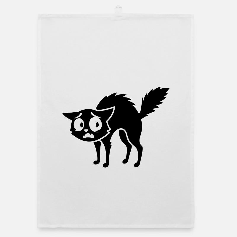 Chat effrayé Torchon bio