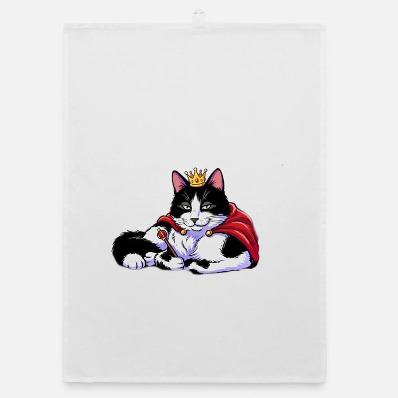Chat royal avec couronne et cape Torchon bio